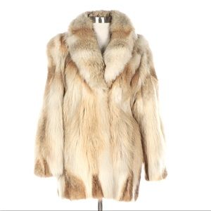 Coyote Shawl Collar Fur Coat